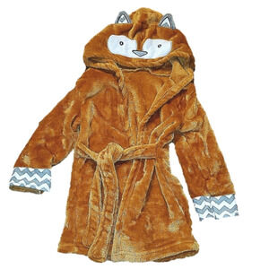𝅺Brown fuzzy fox robe Child's one size (toddler)